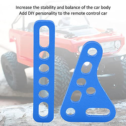 Aluminum Alloy RC Shock Strut Damper Bracket Mount, Metal Suspension Bracket for 1/8 1/10 1/12 1/16 RC Cars, Adjustable Height and Angle Damper Mount for Off - Road Buggy (blue) - color: blue