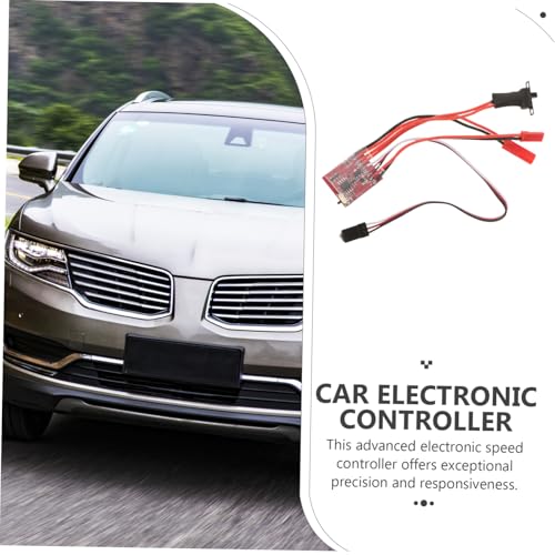 Cabilock Waterproof Dual Way Brushed ESC with Brake 30A Speed Controller for RC Boats and Cars Adjustable Button Switch High Performance Brushed ESC