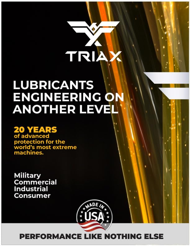 TRIAX Atlas 600 Grease - Full Synthetic, Ultra-Heavy Duty, Low Temp, Marine, Waterproof; All Bearings, Joints, Drive Train & 5th Wheel -14 oz Tube (Pack of 2) - size: 2 Tube Pack