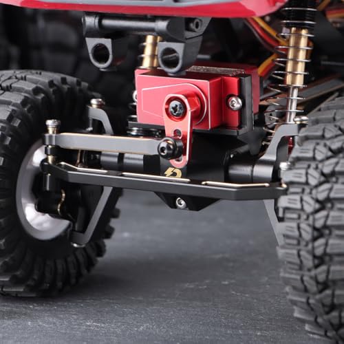 Brass Portal Axle Set for 1/18 Redcat Ascent-18 | Steel Gears, Servo Mount, Steering Links, Front & Rear Axles Included, RC Crawler Upgrades