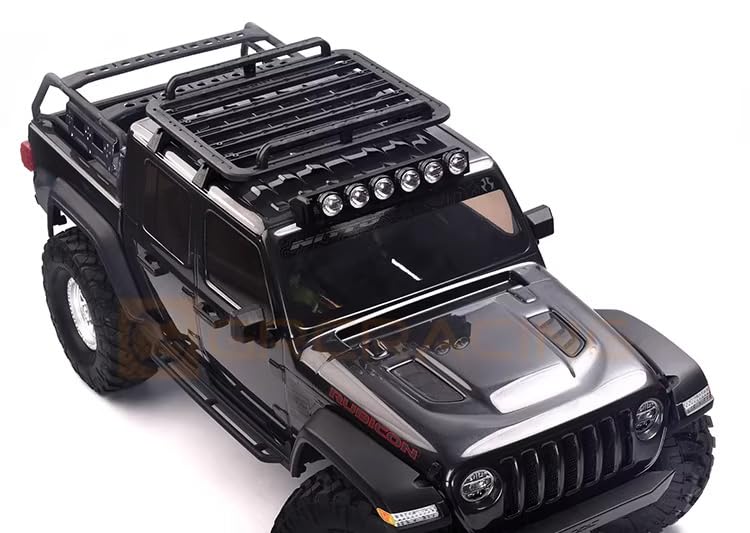 Carbon Hybrid Nylon Plastic Realistic Roof Rack for 1/10 RC Crawler TRX-4 TRX-6 axial scx10 Remanufactured Parts (G172FA(Small)) - color: G172fa (Small)