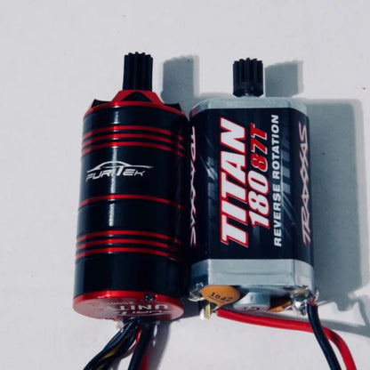 FURITEK Unity PRO 3500kv 2-in-1 Micro FOC Brushless System Included Inrunnner Motor with Integrated ESC for 1/18 RC Crawler, RC Car TRX4M Remote Control Car 1/24 1/18 Scale Upgrade Electronics