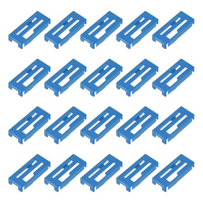 MECCANIXITY 40 Pcs Servo Extension Cable Clips, Servo Cable Safety Connector Lead Wire Buckle Lock for RC Car Plane Boat DIY Y Adapter Cable, Blue - color: Blue