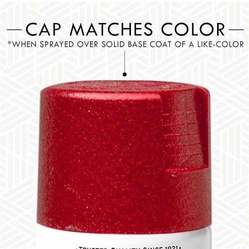 Rust-Oleum 268045 Specialty Glitter Spray Paint, 10.25 Oz, Red - color: Red, size: 10.25 Ounce (Pack of 1)