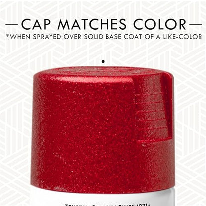 Rust-Oleum 268045 Specialty Glitter Spray Paint, 10.25 Oz, Red - color: Red, size: 10.25 Ounce (Pack of 1)