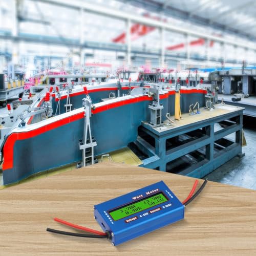 DC Power Analyzer 100A Solar Meter for Battery Test - LCD Display Energy Monitor 4-60V