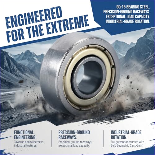 10-Pack 625-ZZ Double Rubber Sealed deep Groove Ball Bearings, 5MMx16MMx5MM, pre-Lubricated, Stable Performance, and Cost-Effective Ball Bearings - size: 625ZZ