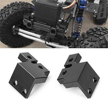 QUE-T 1 Pair Metal Front Servo Base Mount for 1/10 RC Axial Scx10II 90046