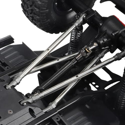 2pcs Internal Spline RC Drive Shaft for 1/10 Axial SCX10 Trx4 SCX10 II 90046 Wraith D90 TF2 Redcat Gen7 RC4WD GEN8 RC Crawler Upgrades Steel Metal Universal Joint Driveshaft (121-183mm(4.76"-7.2"))