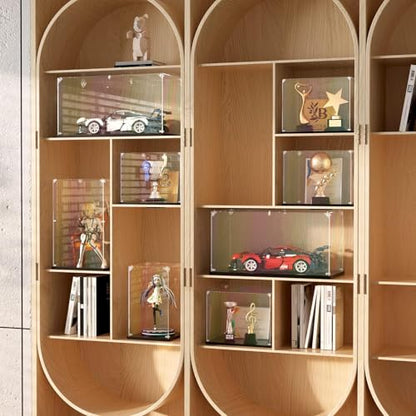 Clear Acrylic Display Case ,Self-Assemble Showcase for Collectibles, Action Figures, Dolls- Alternative Glass Box for Commemorative Gifts (7.84x7.84x15.74 inch, 20*20*40 cm) - size: 7.84x7.84x15.74 inch, 20x20x40 cm