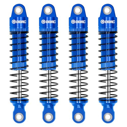 OGRC 60mm Long Travel RC Shock Absorber Oil Damper for TRX4M 1/18 RC Car | Oil-filled, Aluminum, for Traxxas TRX4M Upgrade Parts, Blue - color: Blue