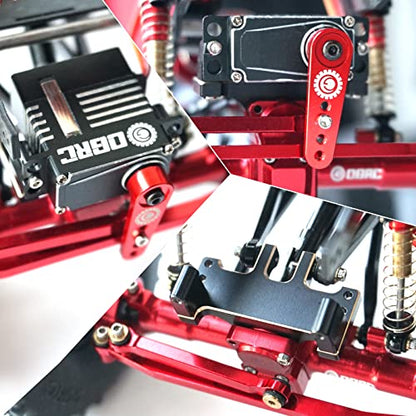 OGRC SCX24 Servo Steering Servo with Brass Servo Mount and Servo Horn | 7.5KG Coreless Digital Servo IP66 Waterproof Metal Servo 1/24 RC Crawler Upgrade Parts for Axial SCX24