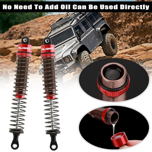 Adjustable RC Oil Shock Set for 1/10 RC Crawler SCX10 TRX4 D90,120mm | Aluminum Alloy & Nylon Material, Durable - size: 120mm