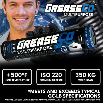 Wheel Bearing Grease Tube | Lithium Complex | High Temp | Axle | Automotive | Tractor | Truck | Ball Joint | CV | Marine Boat | Grease Gun Cartridge | Blue | Single Cartridge | NLGI 2 | Multipurpose