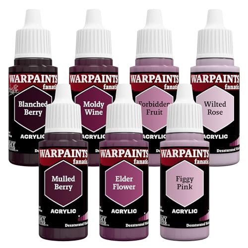 The Army Painter, Warpaints Flexible Triad Plus+ Desaturated Violets | 7x18ml, colori acrilici hobby di qualità miniatura, per Dungeons and Dragons (DnD) e Warhammer - color: Desaturated Violets