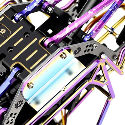 GR5 Titanium Chassis Kit Frame Rail with Multiple Shock mounting Locations for 1/24 AX24 XC-1 Upgrades