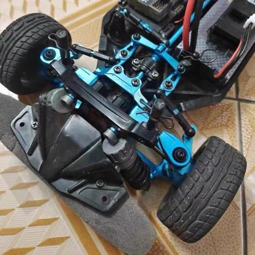 for Tamiya for TT-02 1/10 Blue DIY Metal Steering Assembly with Bearing RC Upgrade Parts Accessories RC Car Repair Kit