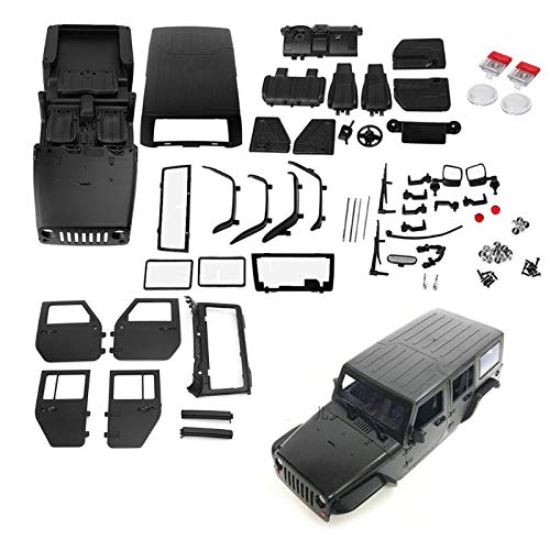 1/10 Jeep Hard Body Shell kit,Open Car Shell Kit 313mm Wheelbase for RC Crawler Car Axial SCX10 SCX10 II 90046 90047 RGT EX86100 (Red) - color: Red