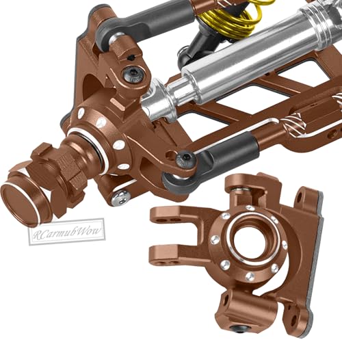RC Suspension Arms & Mounts,Caster Blocks,Steering Block,Stub Axle Carriers,Turnbuckles Upgrades Part for 1/10 Slash/Rustler/Stampede/Jat0 4x4(VXL),Hoss 4x4 VXL,Bronze - color: Bronze(1set)