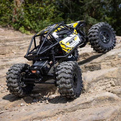 Axial RC Truck UTB18 Capra 4WS 1/18th 4x4 RTR (Comes with Everything Needed to Run), Yellow, AXI-1750T2 - color: Yellow