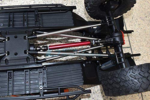 Axial 1/10 SCX10 III JT Gladiator (AXI03006) Upgrade Parts Stainless Steel Adjustable Tie Rod Turnbuckle Set - 9Pc Set