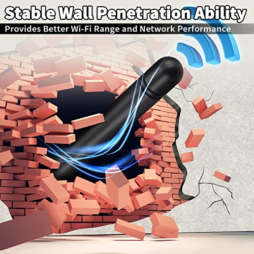 Bingfu Dual Band WiFi 2.4GHz 5GHz 5.8GHz 3dBi MIMO RP-SMA Male Bluetooth Antenna (2-Pack) for PC Computer WiFi Router Wireless Network Card USB Adapter Security IP Camera Video Surveillance Monitor - color: （RP-SMA Male）Antenna 2-Pack