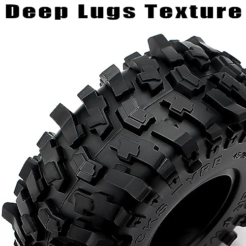 GLOBACT 1.9 Crawler Tires 118 * 45mm for 1/10 TRX4 TRX6 SCX10 Redcat GEN7 8