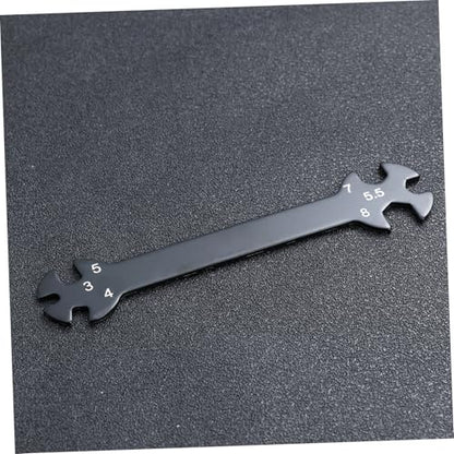OSALADI 6-in-1 RC Wrench Tool for Turnbuckles Black Adjustable Rod Wrench Multifunctional RC Car Repair Tool Precision Features