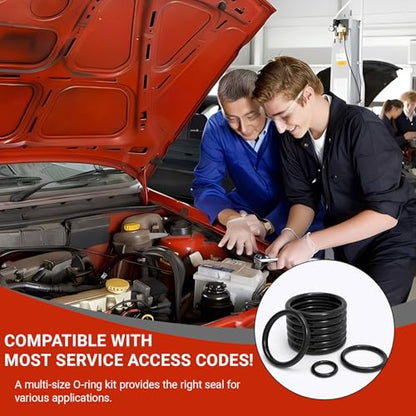 419Pcs O-Ring O Rings Assortment Kit, 32 Sizes Nitrile Rubber, for Automotive Plumbing Valve Bearing Air Water Fitting Repair, Black - style: 32 Size/419 Pcs