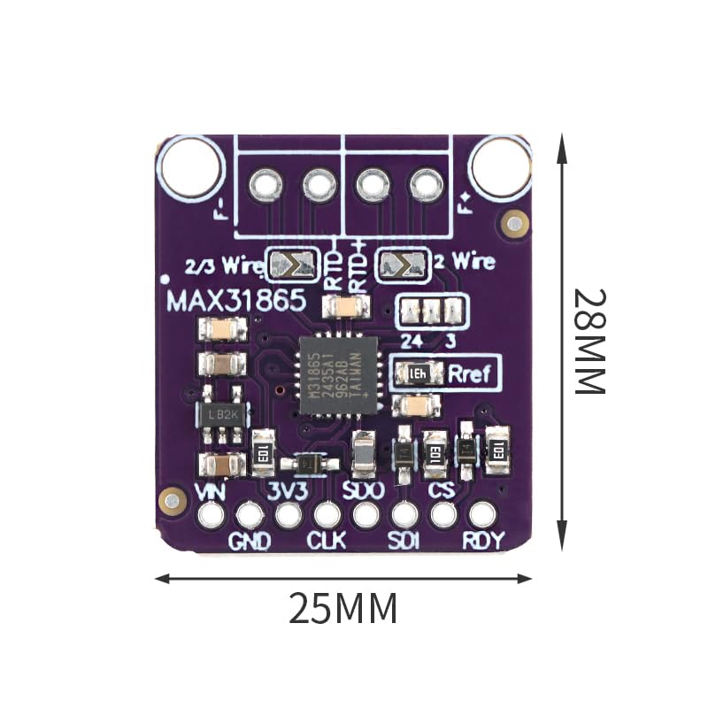 MAX31856MUD K-Type Thermocouple Digital Converter with Cold Junction Compensation, High Precision Temperature Sensor Module