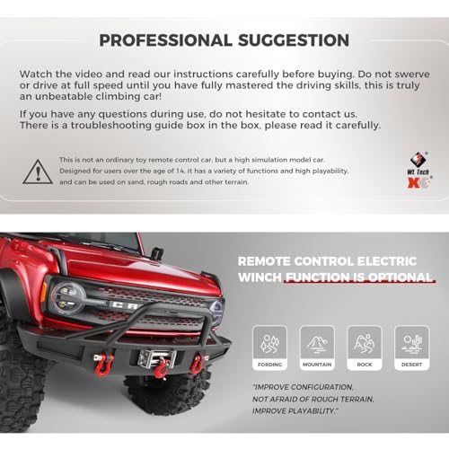 1/10 RC Crawler, 2.4G 4WD 11KMH High Speed Off-Road Car with Dual-Speed Modes, All-Terrain Car Rubber Tires, LED Lights(Metallic Grey) - color: Metallic Grey