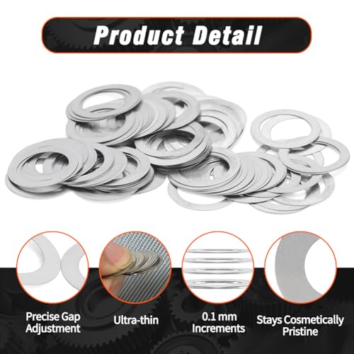 Shim Washer 3x6 4x8 5x9 6x10 8x12 10x16 Precision Spacers Kit 0.1-0.5mm | 0.1mm 0.2mm 0.3mm 0.5mm Thick 24 Size 448pcs 304 Stainless Steel Flat Shim for Bearings Gearboxes CNC & RC Tuning, DIN 988 - size: 3x6 4x8 5x9 6x10 8x12 10x16 448pcs