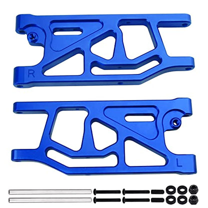 Aluminum Rear Lower Suspension Arms Set for ARRMA Mojave 6S BLX Upgrades 1/7 Scale Desert Truck, Replaces ARA330607 (Blue) - color: Blue