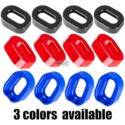 RC 7075 Aluminum Motor Mount Washers Shims Upgrades Part for 1/5 Scale TRX X-MAXX 6S 8S XRT 8S RC Car.Shims with Screws Hops Up,Red - color: Red(for 1/5)