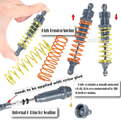 RC Upgrades Part for 1/10 Slash 2WD (VXL),A-Arm,Shock Absorber,Drive Shaft,Caster Block,Steering Blocks,Stub Axle Carriers,Steering Bellcranks,Links,Shock Tower,Front Bulkhead,Titanium - color: Titanium - (Upgrades)