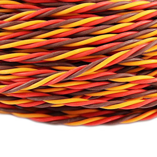 32 feet 22AWG 60cores Twisted Servo Lead Servo Extended Cable Twisted Wire for JR Servo Extension