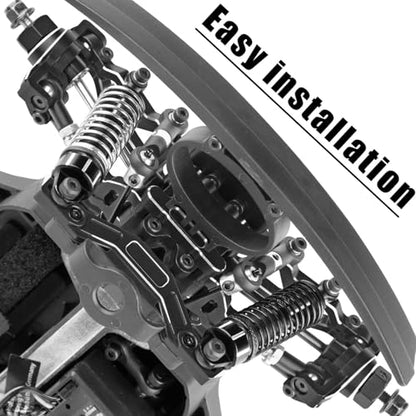 RC Upgrades Parts for 1/16 Mojave Grom 223S DSC 4X4 RTR,1/16 Mojave Grom 4X4 RTR,Front Steering Block Knuckles&Rear Hubs&C-Hubs Caster Blocks Hops Up,Replace ARA330841,Black - color: Black(upgrades Part)