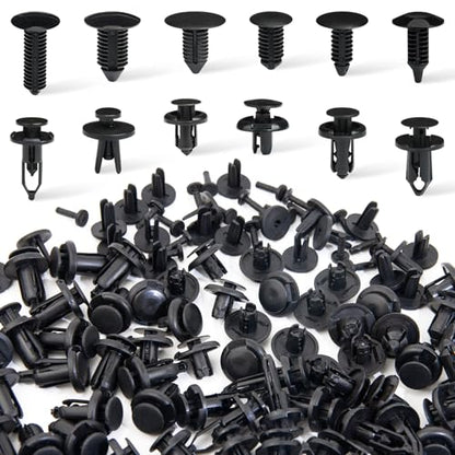 240 Pcs Car Bumper Retainer Clips Plastic Rivets Fasteners Push Retainer Kit - 12 Most Popular Sizes Auto Push Pin Rivets Set -Door Trim Panel Fender Clips for GM Ford Toyota Honda Chrysler - size: 240 Pcs