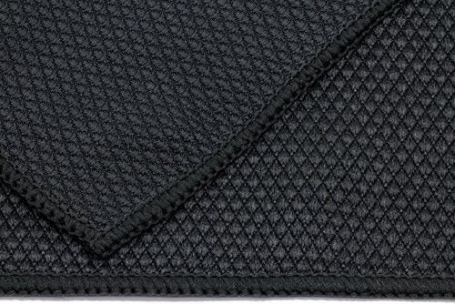 [Diamond Glass] Microfiber Window and Chrome Microfiber Towel (16"x16") Black - 10 Pack | Streak-Free, Lint-Free Glass Cleaning - color: Black, size: 10 pack