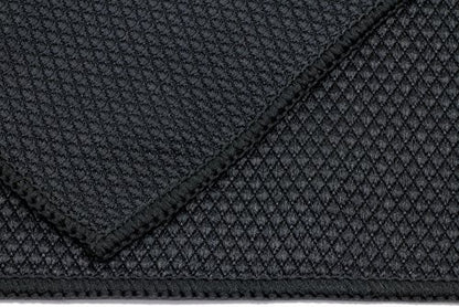 [Diamond Glass] Microfiber Window and Chrome Microfiber Towel (16"x16") Black - 10 Pack | Streak-Free, Lint-Free Glass Cleaning - color: Black, size: 10 pack