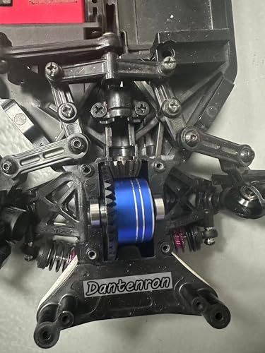 RC Aluminum Differential Shell Cover with Steel Drive Gear Set Upgraded Parts Compatible with Tamiya TT02 TT02B XV02 1/10 On Road Touring Rally Racing Drift Car Upgrade Parts (Blue)