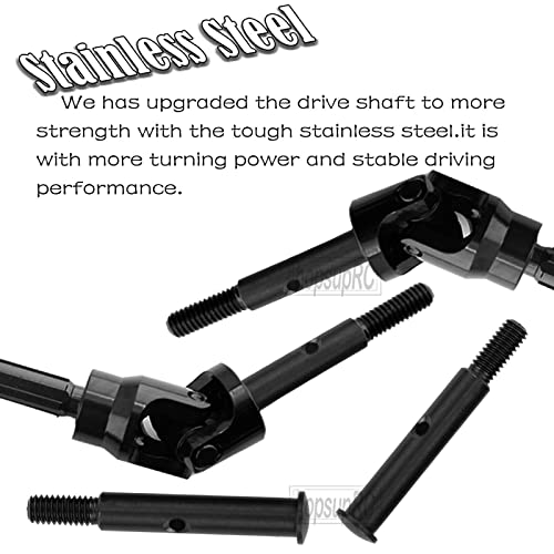 45# Stainless Steel Drive Shaft CVD Axles,Upgrades Part for 1/10 Stampede/Rustler VXL 2WD,Aluminum Suspension A Arm,Alloy Caster Block & Steering Blocks & Rear Stub Axle Carriers,Green - color: Green