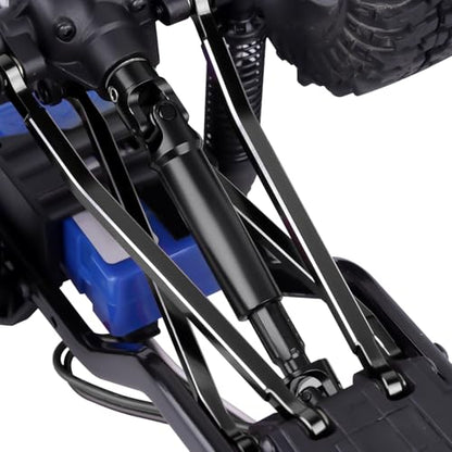 2Pcs FriHobby Stainless Steel RC Drive Shaft Metal Transmission Shaft CVD Compatible with TRX4M Defender Bronco 1/18 Crawler Upgrades Parts (Black) - color: Black