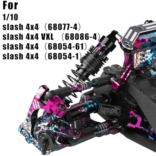 RC Upgrades Part for 1/10 Slash 4X4 BLX,Aluminum Front Rear Shock Tower Shock Mounts & Steering Bellcranks Servo Saver & Body Posts Mount Shell Column Fixing Bracket Hops Up,Colour - color: Colour(3 Set)