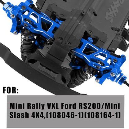 RC Upgrade Parts for Mini Rally VXL Ford RS200/Mini Slash 4X4,(108046-1)(108164-1),Drive Shaft CVD&Suspension Arms&Steering Block&Links&Steering Knuckle Kit&Dirt Resist Guard Cover,Navy Blue - color: Navy Blue(upgrade Parts)