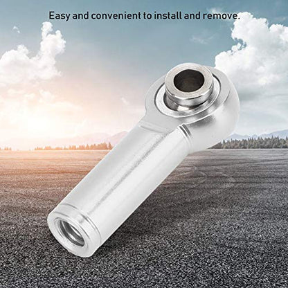 Shanrya RC Tie Rod End, Aluminium Alloy Tie Rod End 10Pcs Tie Push Link Rod Joint, Rc Car Accessory M4 Positive Negative Thread for Toy Model 1/10 Model RC Car(Silver)