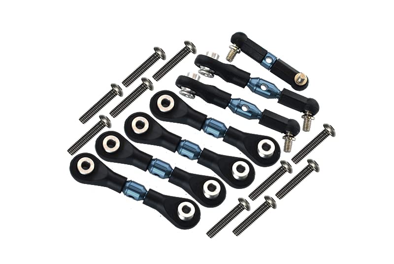 Aluminum Completed Tie Rod for 1/18 Traxxas LaTrax SST/LaTrax Teton RC Truck Upgrades - Gray Silver