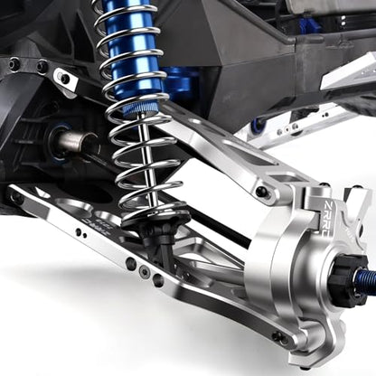 7075 Aluminum Lower Suspension Arms L&R for 1/5 Traxxas X-MAXX 8S, Heavy Duty Front/Rear Control Arms A-Arms Upgrade, CNC Machined, Anodized Silver, Replacement for Traxxas 7730 7731 - style: Lower Suspension Arms
