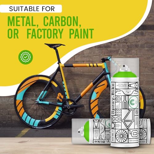 Spray.Bike Spray Paint - Bethnal Green (Grass Green) | Designed Mainly for Bicycles | Multi-Use Acrylic Spray Paint for Metal, Plastic | High Coverage Bike Paint, 400ml - color: Bethnal Green