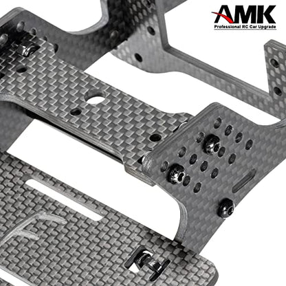 RC Chassis Kit Frame Girder LCG Carbon Fiber for 1/10 RC Rock Crawle, Gen3 Carbon Fiber LCG Chassis Rails Kit, Lightweight Thickened Cheater Rigs Frame Rails for 1/10 RC Rock Crawler Axial SCX10